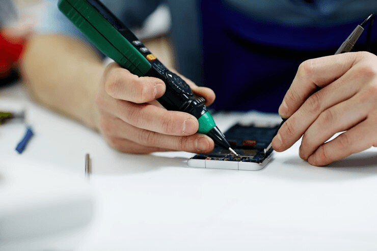 Device repair in progress